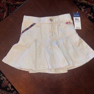 NEW Polo Ralph Lauren Girls Khaki Skirt Size 3